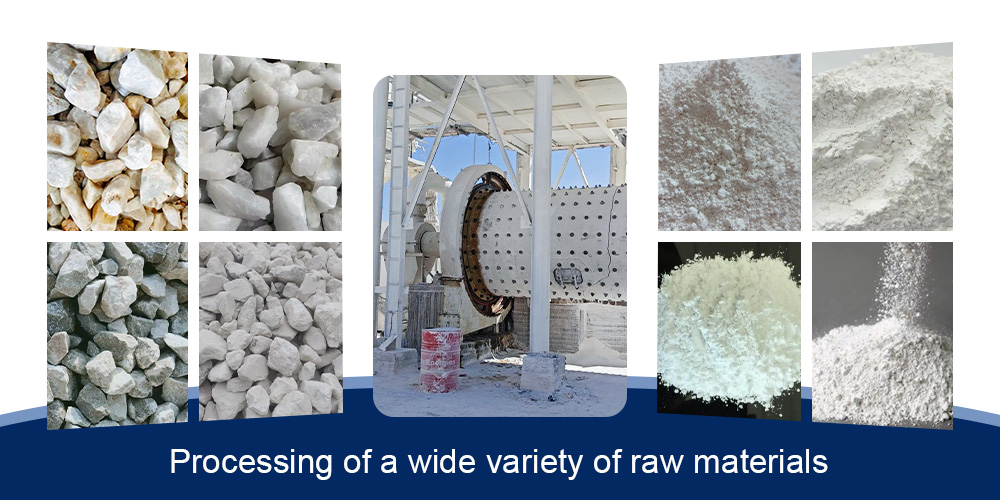 Ball Mill Machine Daswell processing a wide variety of raw materials into industrial powders
