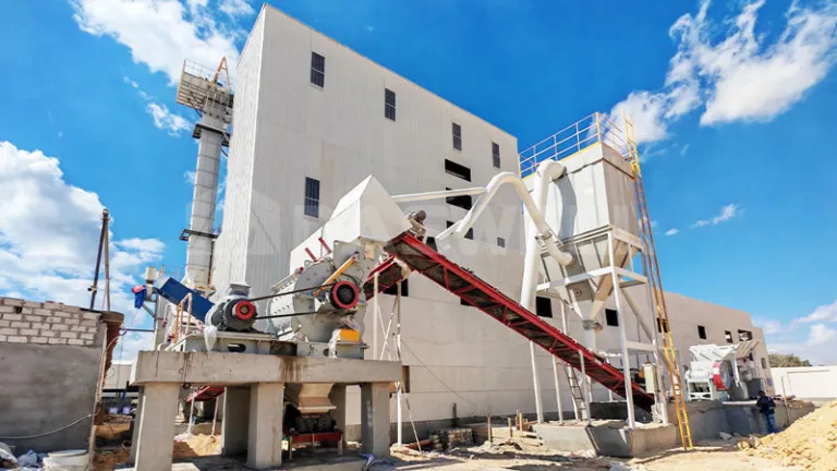 50tph Crushing Plant for Calcium Carbonate Pre-Grinding in Beni Suef, Egypt in March, 2026