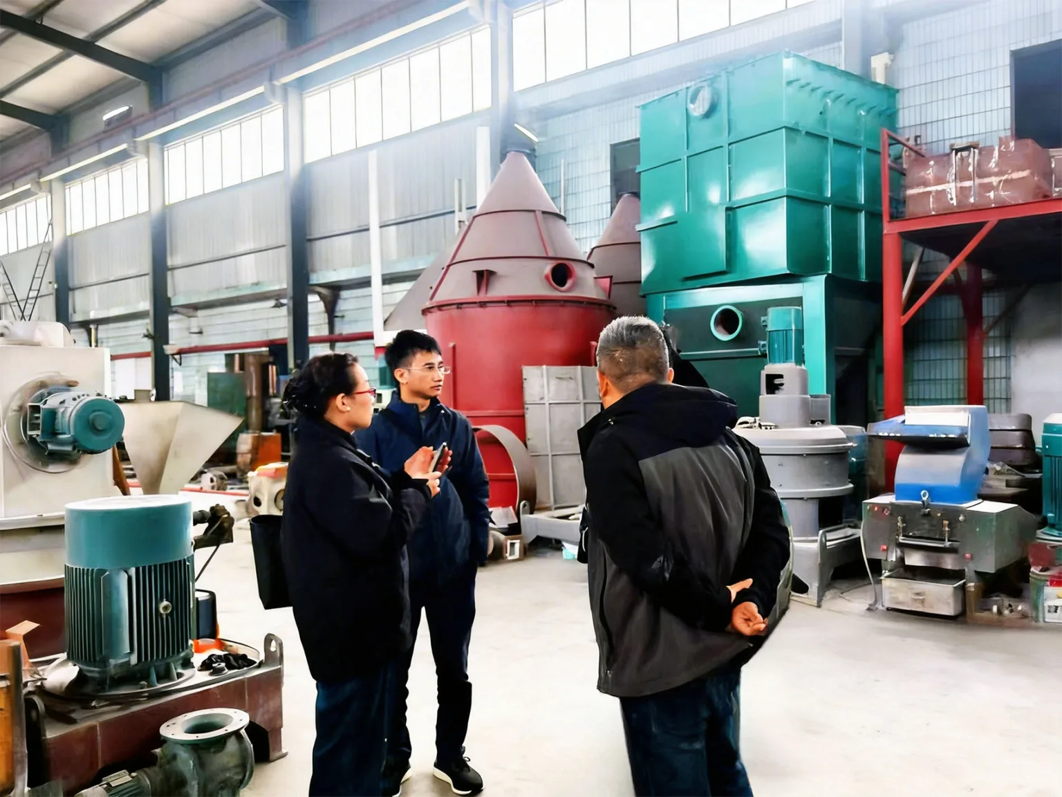 Vietnam customer visits Daswell Powder Tech. Vietnam customer visits Daswell Powder Tech