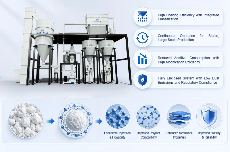 GCC Powder Coating Solution for Surface Modification GCC Powder Coating Solution for Surface Modification