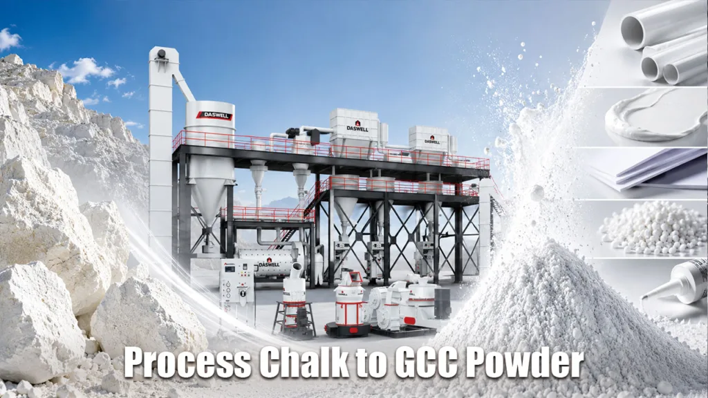 How to Process Chalk to GCC Powder How to Process Chalk to GCC Powder