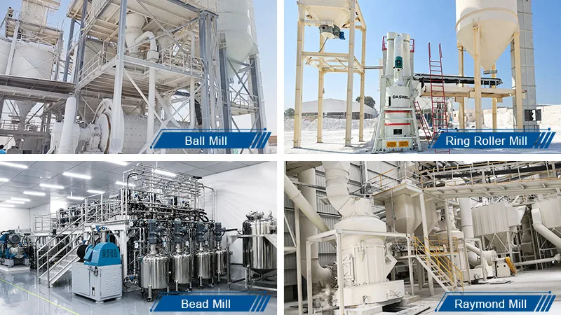 Different Types of GCC powder production line for paper making Different Types of GCC powder production line for paper making