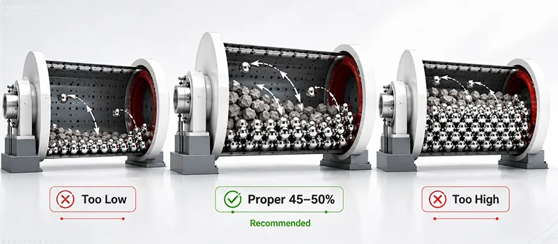 Proper ball filling rate Proper ball filling rate