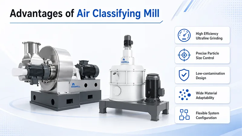 Advantages of Daswell air classifying mill Advantages of Daswell air classifying mill