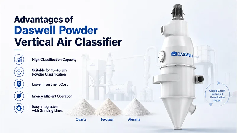 Advantages of Vertical Air Classifier Advantages of Vertical Air Classifier