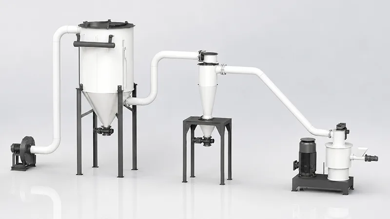 Vertical air classifying mill line Vertical air classifying mill line