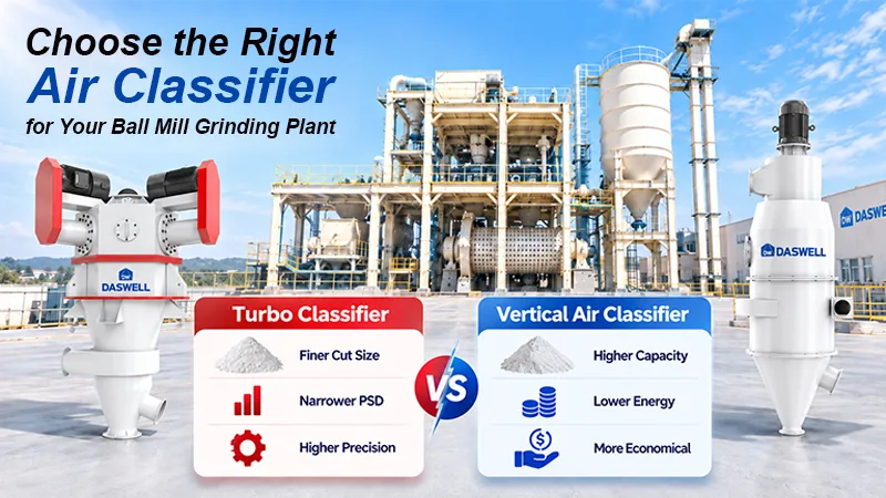 Choose the right air classifier for your ball mill plant Choose the right air classifier for your ball mill plant